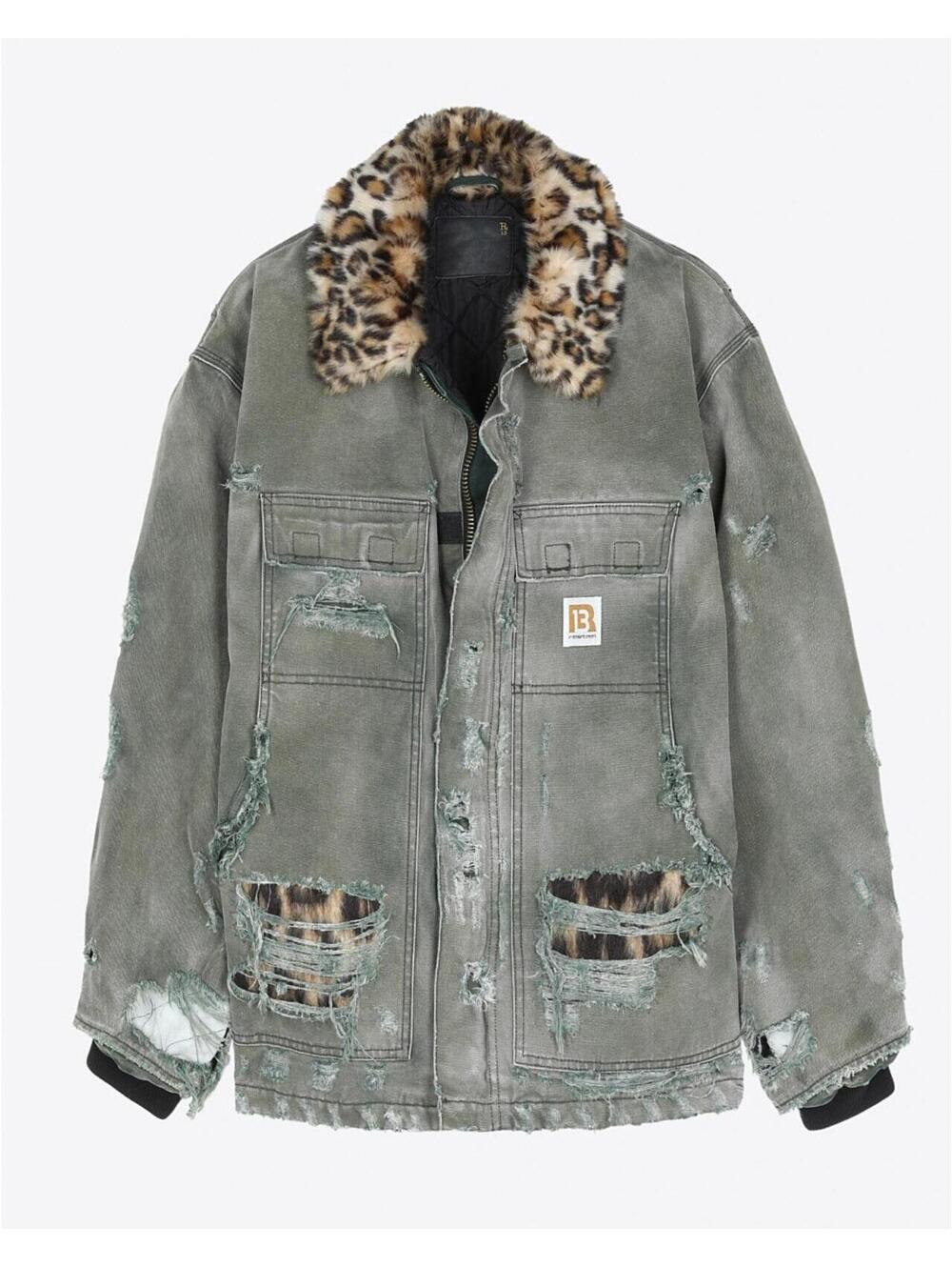 NWT ~ R13 x Carhartt Tan Vintage Arctic Quilt Lined Jacket in Moss Green Size XS